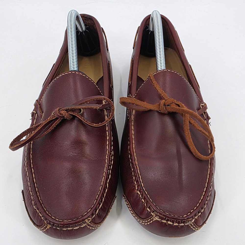 COLE HAAN GUNNISON DRIVING LOAFERS MENS SIZE 10.5 D BROWN LEATHER PEBBLED SOLE